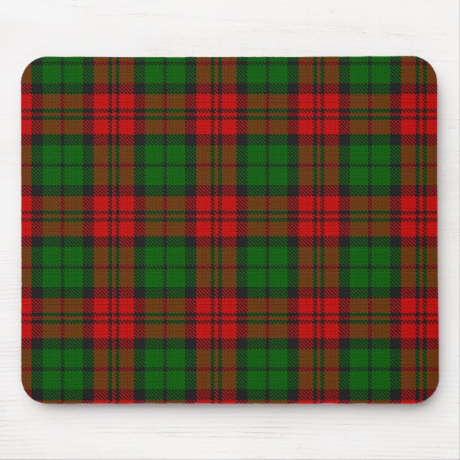 Blackwatch Campbell Tartan Red Green Plaid Mouse Mat (Front)