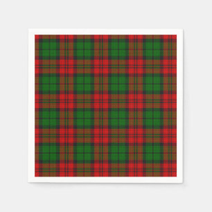 Blackwatch Campbell Tartan Red Green Plaid Napkin