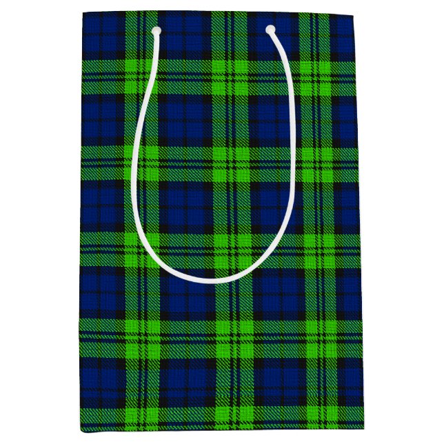 Blackwatch Plaid Tartan Medium Gift Bag (Front)