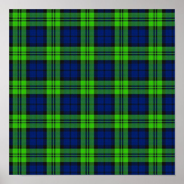 Blackwatch Plaid Tartan Poster (Front)