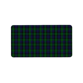 Blackwatch Tartan Label