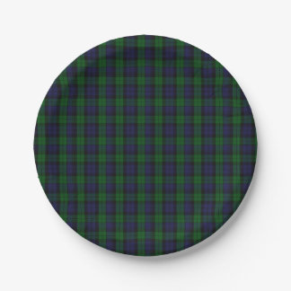 Blackwatch Tartan Paper Plate