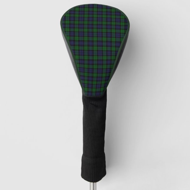 Blackwatch Tartan Royal Scottish Plaid Pattern Golf Head Cover (Front)