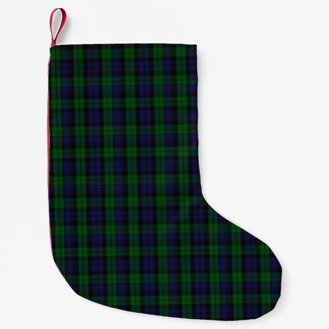 Blackwatch Tartan Small Christmas Stocking (Front)