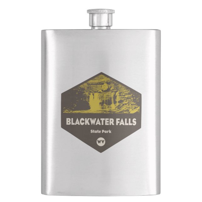 Blackwater Falls State Park West Virginia Hip Flask (Front)