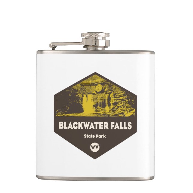 Blackwater Falls State Park West Virginia Hip Flask (Front)