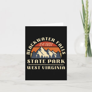 Blackwater Falls State Park West Virginia Mountain Card