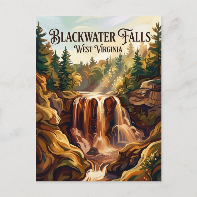 Blackwater Falls State Park West Virginia Postcard (Front)