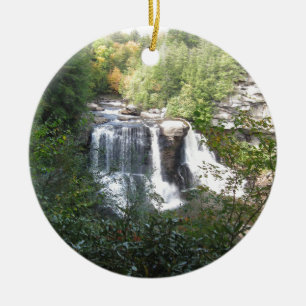 Blackwater Falls, West Virginia Ceramic Tree Decoration