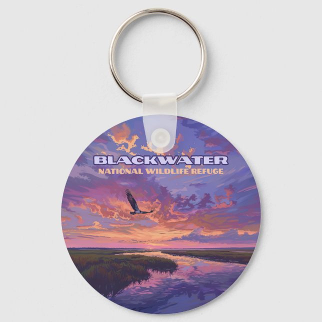 Blackwater National Wildlife Refuge Park Maryland  Key Ring (Front)