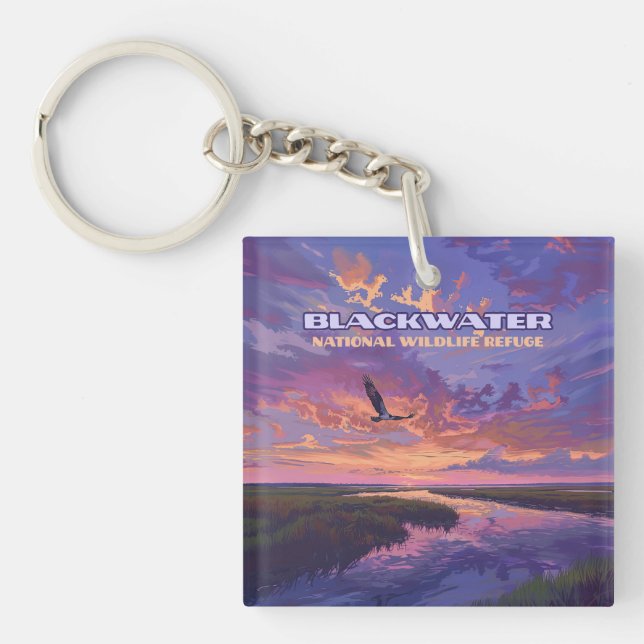 Blackwater National Wildlife Refuge Park Maryland  Key Ring (Front)
