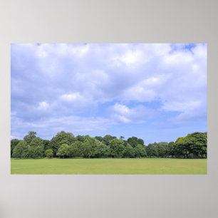 Blackweir Fields. Bute Park, Cardiff, Wales. Poster