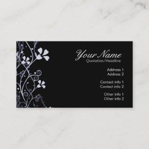 BlackWhite Florali Business Card