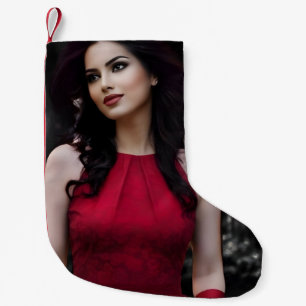 BlackWhiteRed christmas stocking