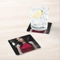 BlackWhiteRed coaster