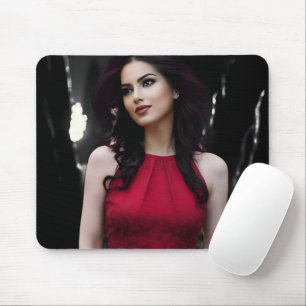BlackWhiteRed mouse pad
