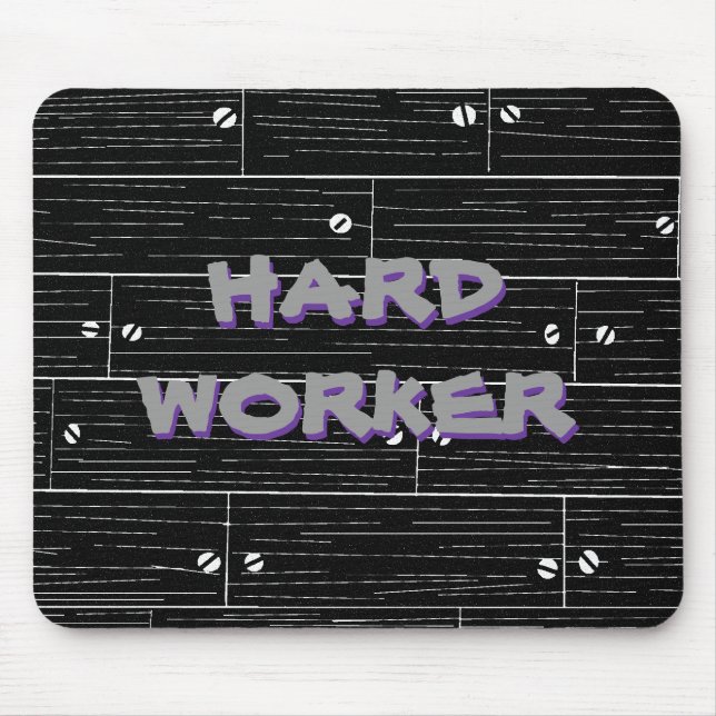 blackwood, HARD WORKER, HARD WORKER Mouse Mat (Front)