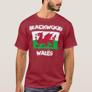 Blackwood, Wales with Welsh flag T-Shirt