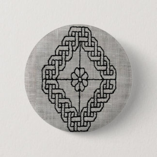 Blackwork embroidery button