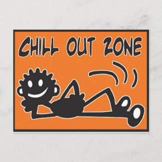 Blacky Chill Out Postcard