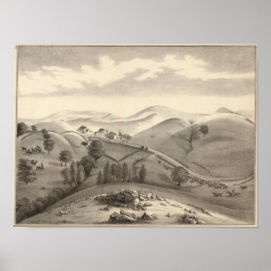 Blacow farm, Mission Peak Poster