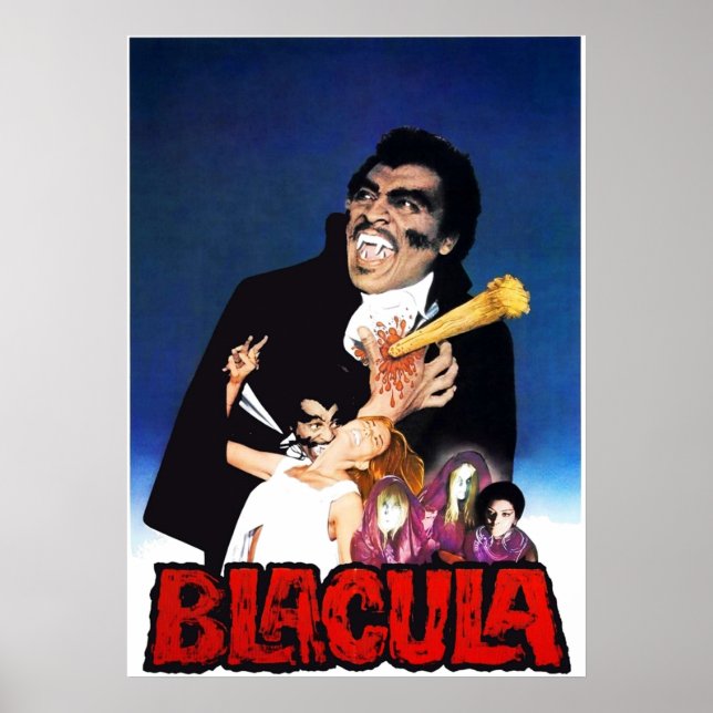 Blacula 1972 Blaxploitation Horror  v6 Poster (Front)