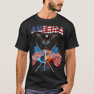 blad eagle flying, 4th of july day, independence T-Shirt