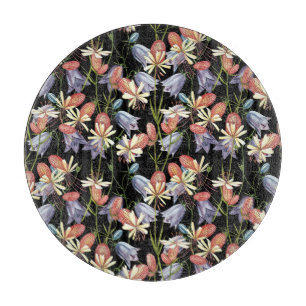 Bladder Campion Bells: Watercolor Floral Cutting Board