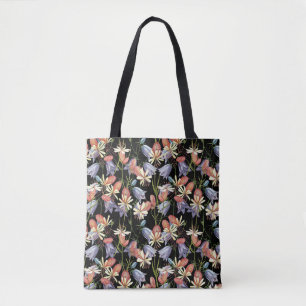 Bladder Campion Bells: Watercolor Floral Tote Bag