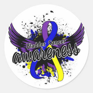 Bladder Cancer Awareness 16 Classic Round Sticker