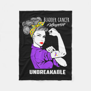 Bladder Cancer Awareness Fleece Blanket