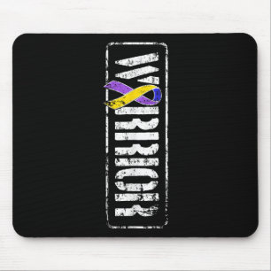 Bladder Cancer Awareness - Military Warrior Ribbon Mouse Mat
