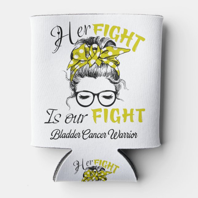 Bladder Cancer Awareness Month Ribbon Gifts Can Cooler (Front)