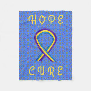 Bladder Cancer Awareness Ribbon Soft Chemo Blanket