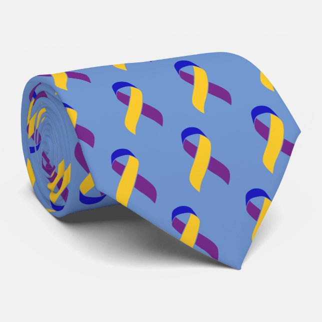 Bladder Cancer Awareness Ribbon Tie (Rolled)