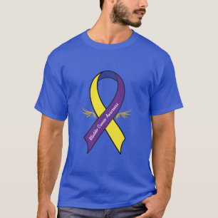 Bladder Cancer Awareness Ribbon with Wings T-Shirt