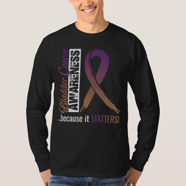 Bladder Cancer Awareness T-Shirt Gift Idea (Front)