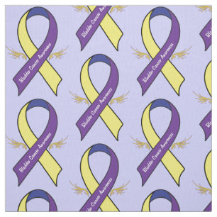 Bladder Cancer Awareness with Wings Fabric
