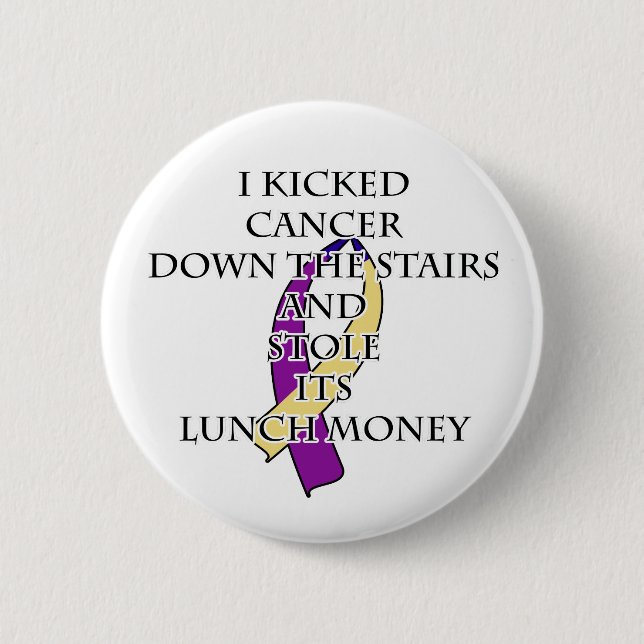 Bladder Cancer Bully 6 Cm Round Badge (Front)