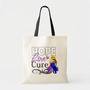 Bladder Cancer Hope Love Cure Tote Bag