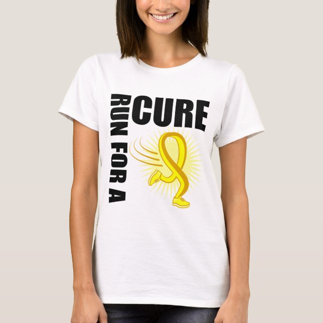 Bladder Cancer Run For A Cure T-Shirt (Front)