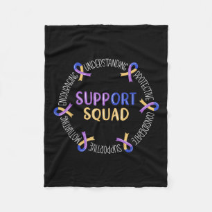 Bladder Cancer Support Squad Bladder Cancer Awaren Fleece Blanket