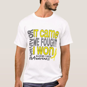 Bladder Cancer Survivor It Came We Fought I Won T-Shirt