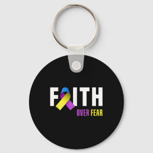 Bladder Cancer Warrior Faith God Bladder Cancer Aw Key Ring