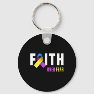 Bladder Cancer Warrior Faith God Bladder Cancer Key Ring