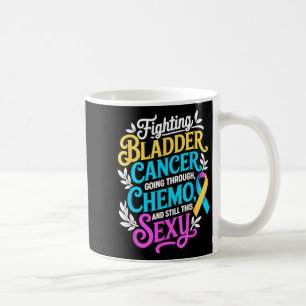Bladder ribbon support bladder cancer awareness coffee mug
