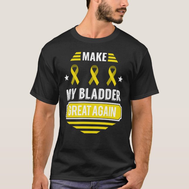 Bladder Tumour Survivor Cancer Awareness Bladder C T-Shirt (Front)
