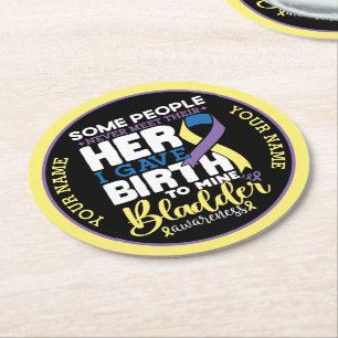 Bladder warrior Some People Never Meet Their Hero Round Paper Coaster