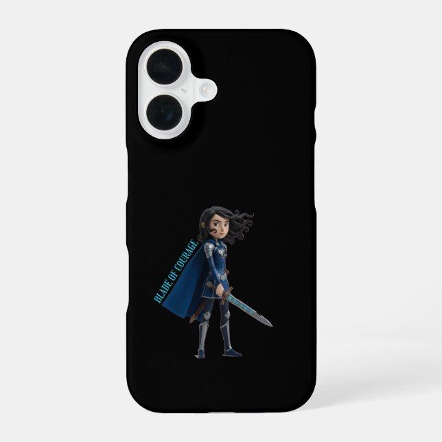 Blade of Courage iPhone 16 Case (Back)