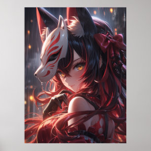 Blade of the Kitsune   Japanese Fox Samurai Poster